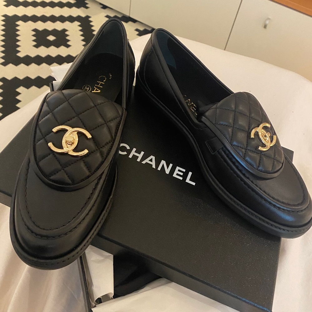Chanel Quilted Loafers